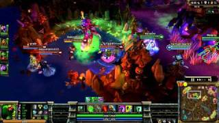 League Of Legends: Nasus steals Baron with Spirit Fire