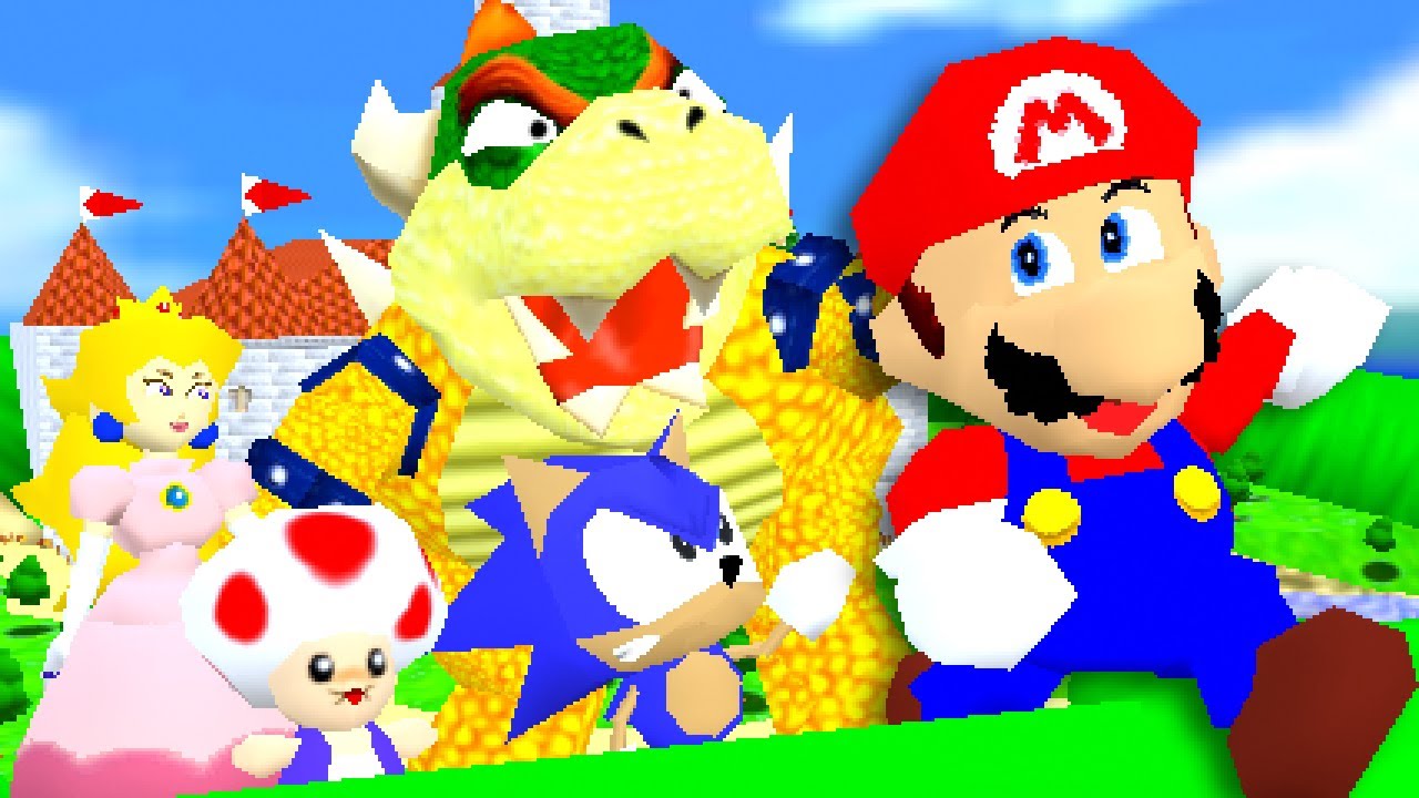 Super Mario 64 SURREALISTA! ⭐🍄🐧 | animación/parodia de DavuuWart