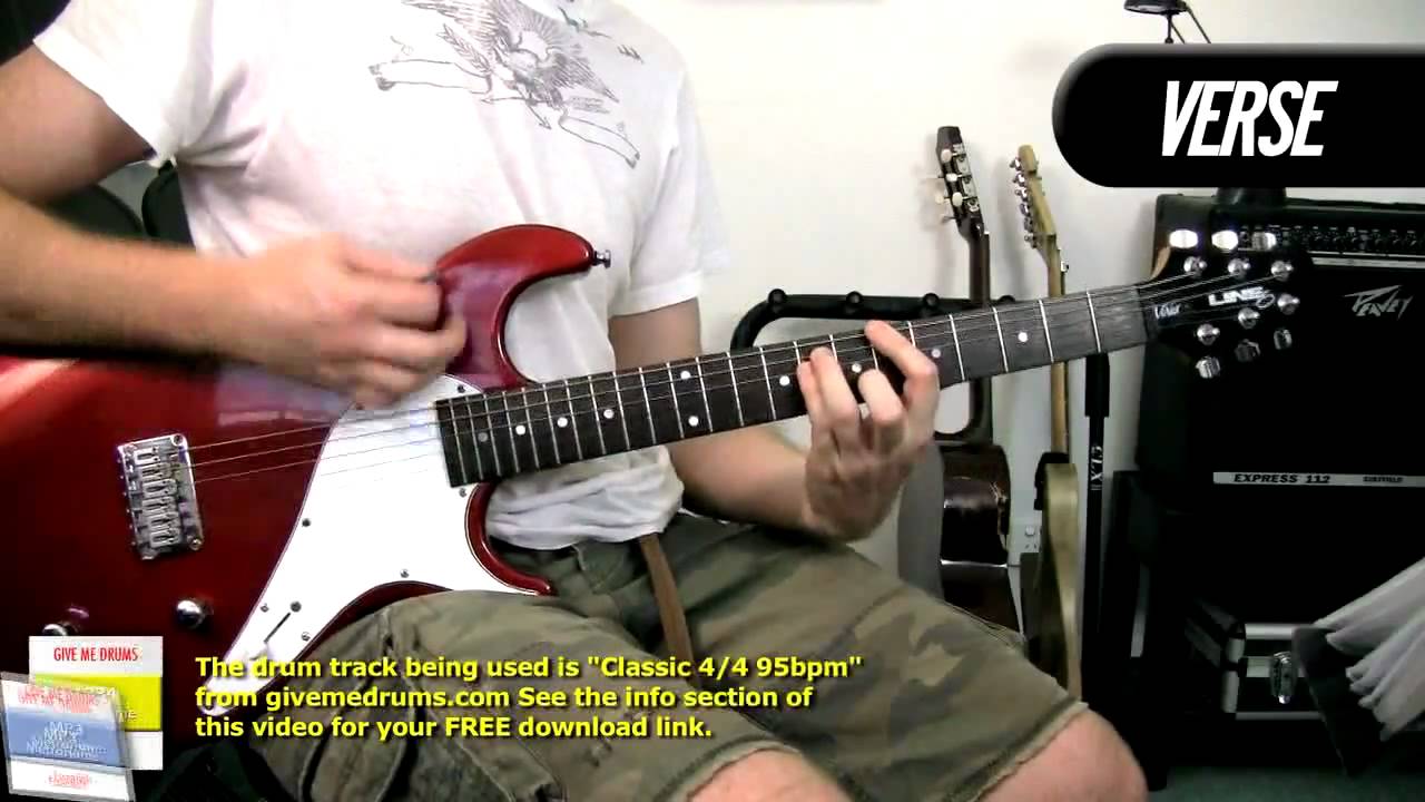 'Welcome To Paradise' Green day - Electric Guitar Cover - How To Play Example