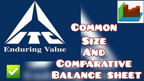 ITC LTD. Common size & Comparative Balance sheet