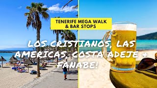 🔴LIVE: Tenerife MEGA walk ☀️ Las Americas, Los Cristianos, Adeje with BAR STOPS!