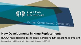 Virtual Event: ROSA® Knee Robotic Technology & Persona IQ® Smart Knee Implant