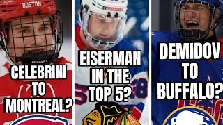 THIS DRAFT CLASS IS INSANE! MY 2024 NHL MOCK DRAFT! (Top 10 PICKS)