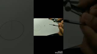 How to draw a circle using compass