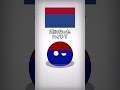 国旗の白を青にすると... #countryballs #ポーランドボール #shorts