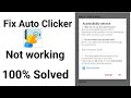 fix auto clicker Accessibility service problem Solved