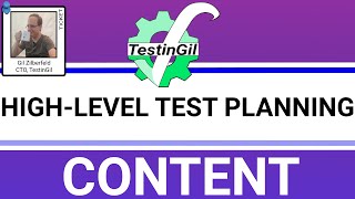 High-Level Test Planning - Content