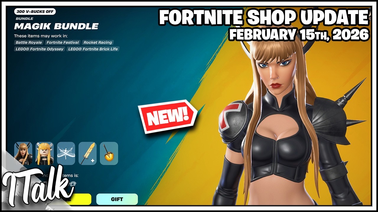 Fortnite Shop *NEW* LUNA SNOW/MAGIK SKINS AND MORE! [February 15th, 2026] (Fortnite Chapter 7)