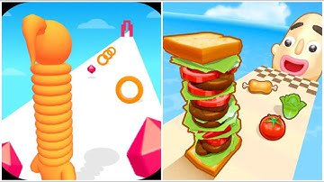 Long Neck Run Vs Burger Run 🧆🧆Walkthrough All New New Max Update Gameplay  AZ4509