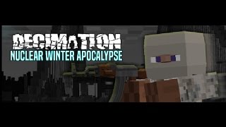 "Big Airfield Is OP" Minecraft Decimation Winter Apocalypse  Ep #12 Part 1
