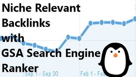 Niche Relevant Backlinks with GSA Search Engine Ranker