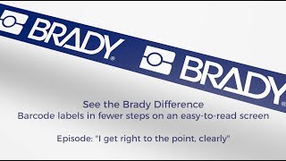 Brady BMP61 Label Printer:  Barcode labels in fewer steps