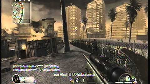 cod4 quick scope no scope match high speed