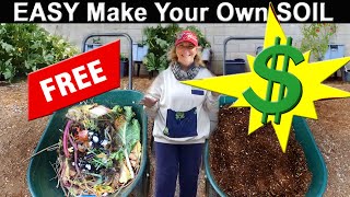 How to Make Soil / Compost EASY & FREE * KNOW What SOIL is so YOU can Make it like Mother Nature