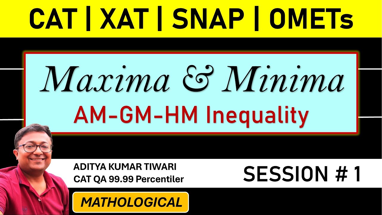 Maxima Minima AM GM HM Inequality CAT 2024 QUANT Algebra maxima-minima-am-gm-hm-inequality-cat-2024-quant-algebra