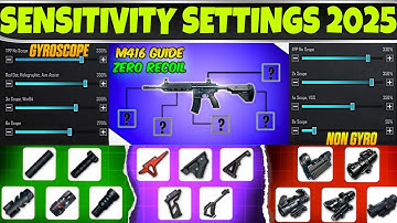 PUBG Scope Settings 2x 3x 4x 6x 8x 2025 | PUBG/BGMI Scope Sensitivity Settings 2025🔥| SCOPE SETTINGS