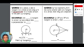 Tangent Lines in a Circle Theorem