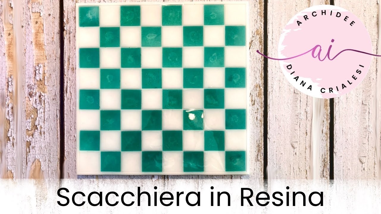 Tutorial Scacchiera in Resina Epossidica + Resina Acrilica con calco di Beebeecraft | Collaborazione