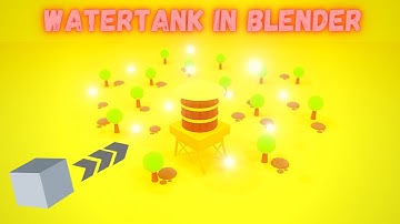 WaterTank in Blender || Timelapse || Lets Model WaterTank in Blender || Jabree 3d