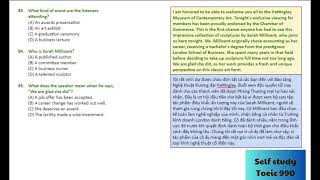TOEIC Listening 2023 Part 4 Vol 3 83 85 long video