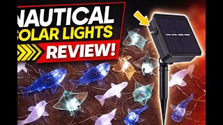 Review - Nautical Solar Lights for Outside Sea Fish Outdoor Garden Decor Marine Fairy Gar