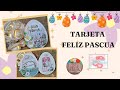 TARJETA FELIZ PASCUA - PROYECTO LIBRE - RETO CERECITAS ARTE Y SCRAP - #scrapbooking #tarjeta