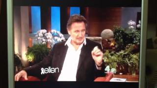 Liam Neeson on the Ellen show