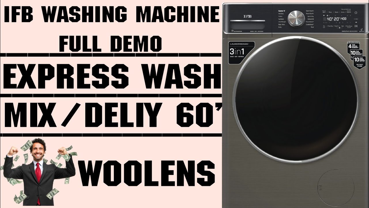 IFB Front Load Washing Machine Demo ⚡ How to Use IFB Front Load Washing Machine ⚡ How To Use IFB
