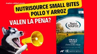 Análisis De Alimento Para Perro Nutrisource Small Bites Pollo Y Arroz