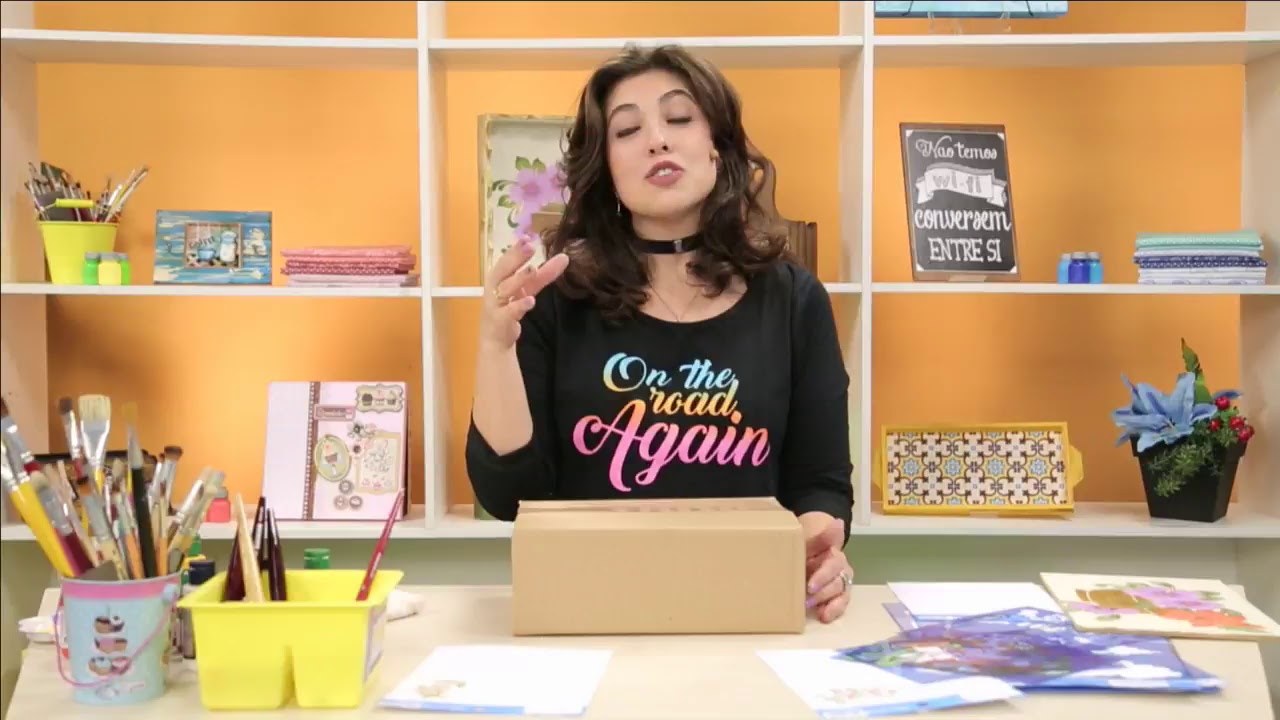 Tati Rocha PINTURA COM STENCIL - Tati Rocha - Vitrine do Artesanato - YouTube