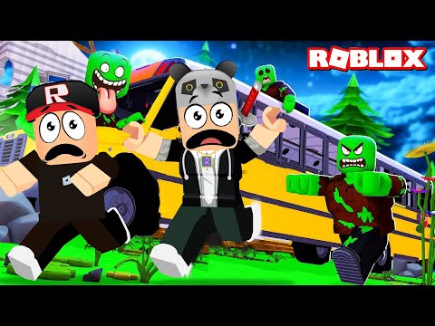 Zombili Okul Oyunu ! (Hikaye ) - Panda ile Roblox Field Trip Z