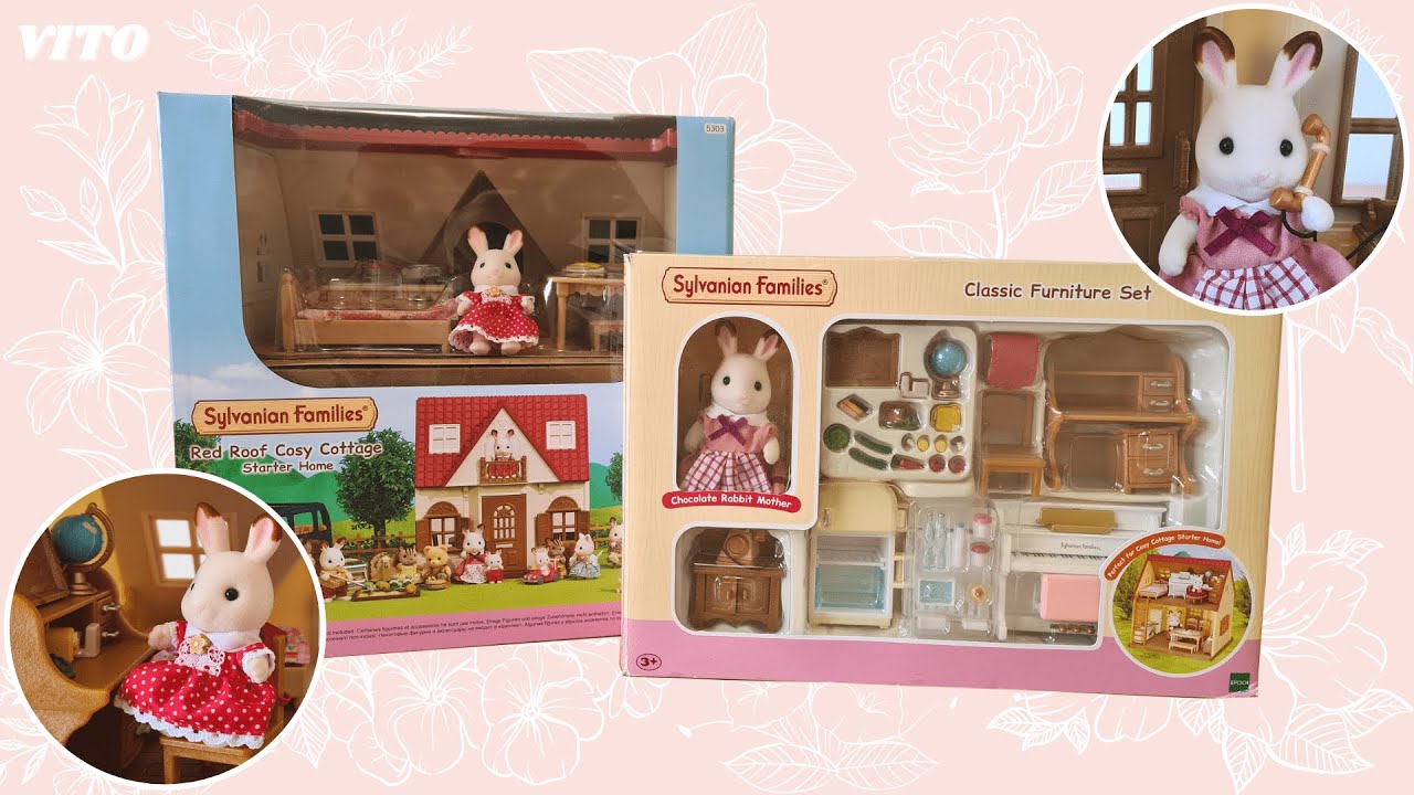 Calico Critters Sylvanian Families Luxury Townhome Beechwood Hall Gift Set  Review Set Up Kids Toys 