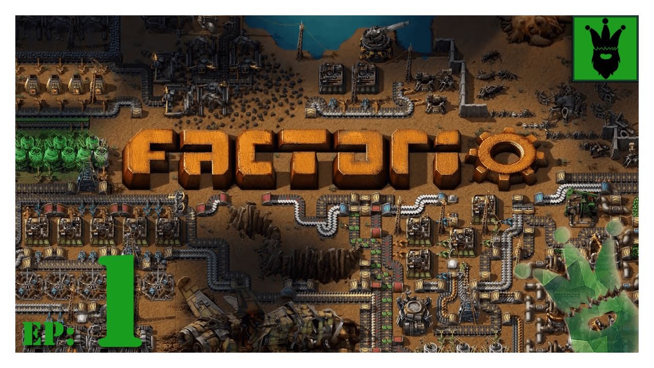 Let's play Factorio - First look - with KustJidding - Episode 1 - YouTube