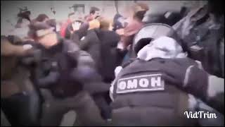 Полное видео Драка Чеченец и омона Митинг Москва #митинг#Москва