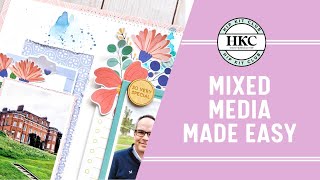 CREATE AN EASY MIXED MEDIA BACKGROUND | HIP KIT CLUB l KIREI BALDWIN