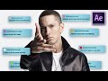 FLOATING MESSAGES in After Effects (Eminem - FALL)