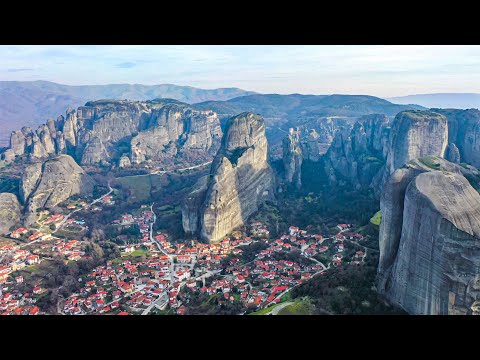 Meteora Monasteries Thessaly Greece 4K