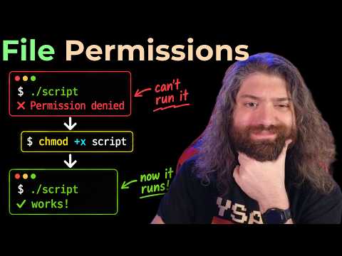 File Permissions (unix `chmod` and `chown` commands) - Bash Scripting Course (pt11)