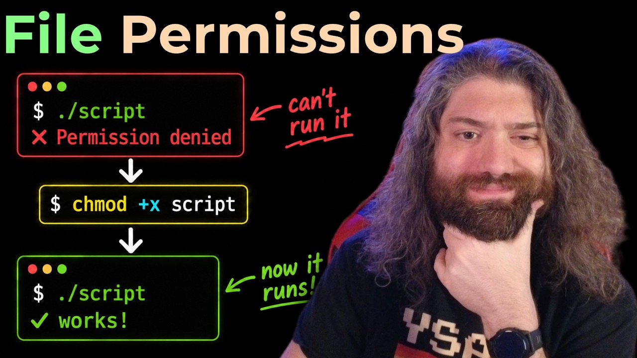 File Permissions (unix `chmod` and `chown` commands) - Bash Scripting ...