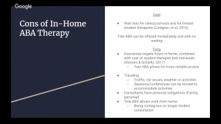 SPCE 619 Tele ABA vs In-Home Therapy Group Debate (April 2018)