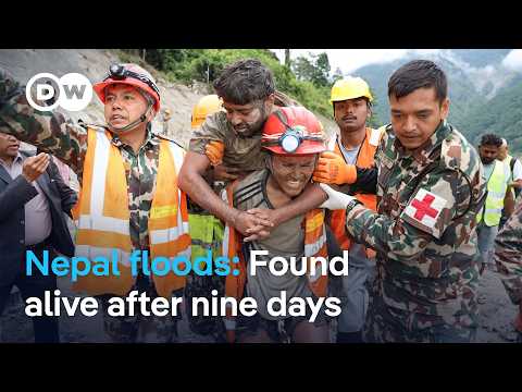 Rescuers in Nepal pull two survivors from a tunnel nine days after catastrophic flooding | DW Newa