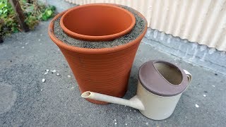 気化熱で冷やす！【電気を使わないエコな冷蔵庫】ジーアポット  How to make a Zeer Pot.