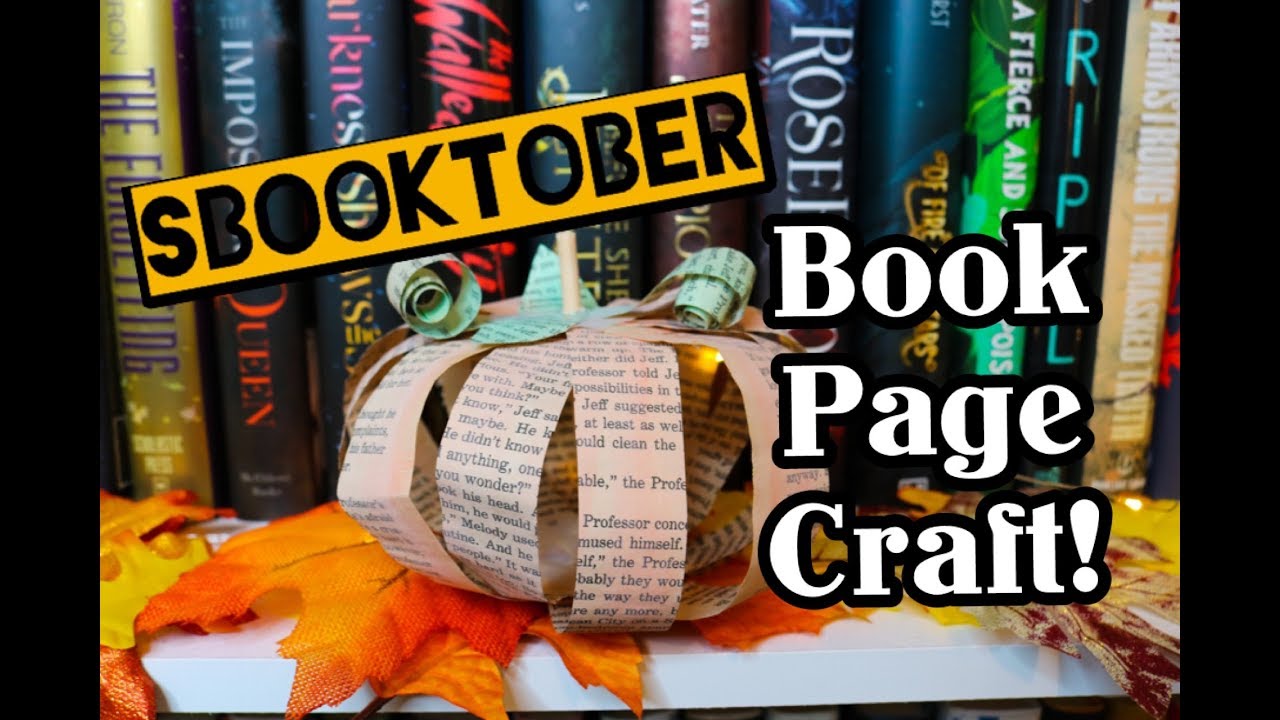 Sbooktober | Book Page Craft