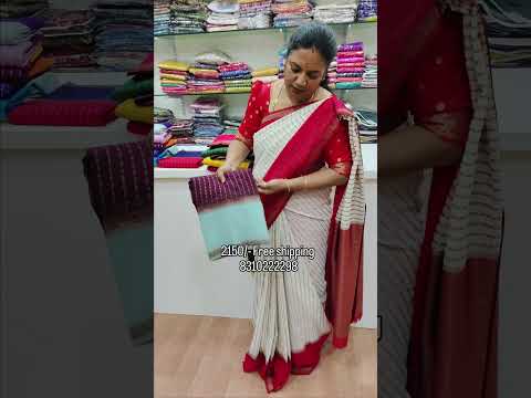kadi georgette sarees  with rich pallu and blouse#sarees #kadigeorgettesarees #beautifulcolors