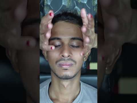 Pure Calm: Gentle Forehead Tapping ASMR Massage for Insomnia & Relaxation #shorts