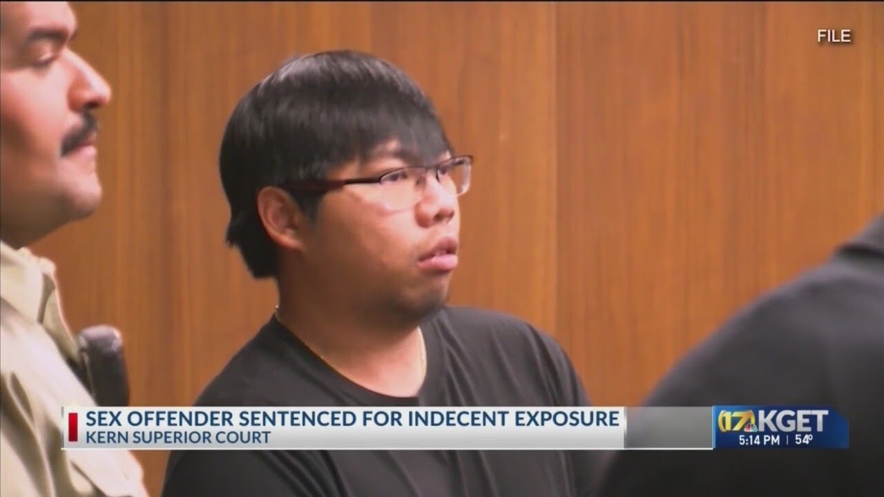 Convicted sex offender sentenced for indecent exposure - YouTube