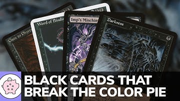 Black Cards that Break the Color Pie | EDH | Unique Cards | Magic the Gathering | Commander