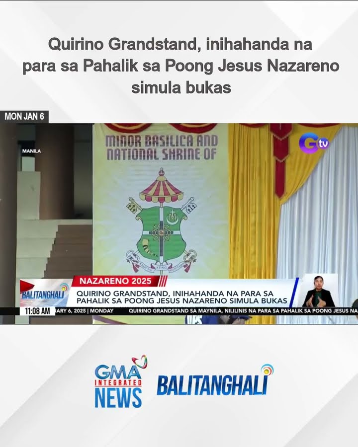 Quirino Grandstand, inihahanda na para sa Pahalik sa Poong Jesus... | Balitanghali