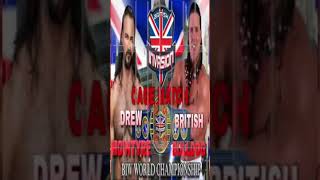 BIW BRITISH INVASION WRESTLING  BIW world title between Drew McIntyre and British Bulldog cage match