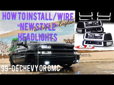 How To Wire & Install “New Style” Headlights 99-06 Chevy OR GMC  by AJP Distributors